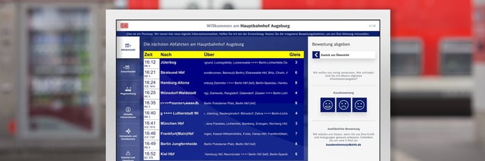 The Digital Showcase: a new information experience in the station
